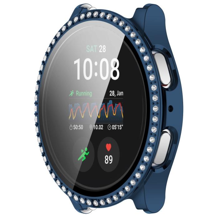 Bild 2,  Galaxy Watch 7 44 mm Skal Med Skärmskydd Strass Mörk Blå - Teknikhallen.se