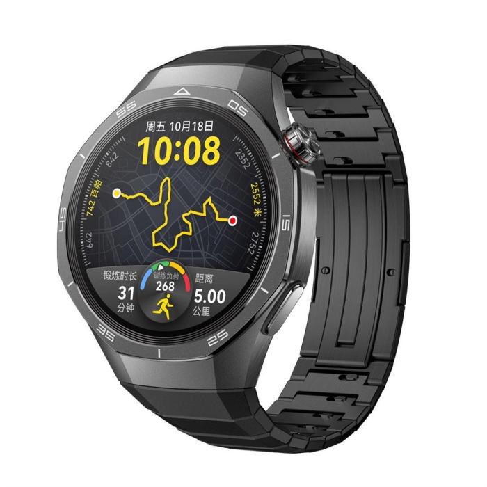 Bild 2,  Huawei Watch GT 6 46 mm Armband Rostfritt Stål Svart - Teknikhallen.se