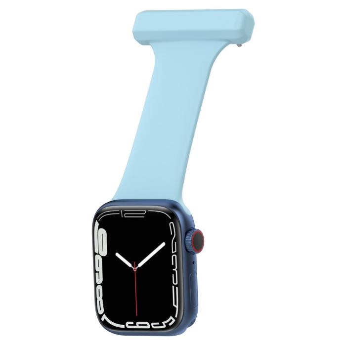 Bild 4,  Apple Watch 42/44/45/46/49 mm Rem Sjuksköterska Ljus Blå - Teknikhallen.se