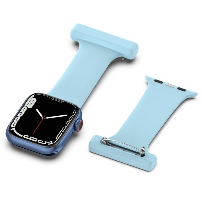 Bild 5,  Apple Watch 42/44/45/46/49 mm Rem Sjuksköterska Ljus Blå - Teknikhallen.se
