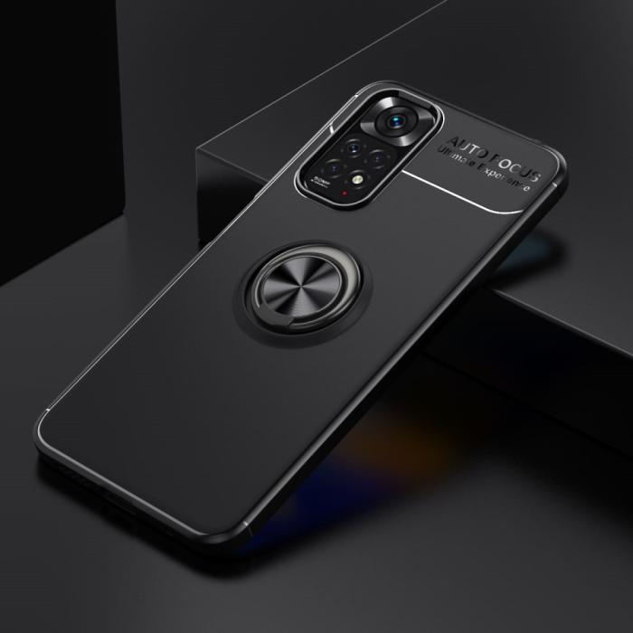 Bild 2,  Xiaomi Redmi Note 11 4G Skal Ring Svart - Teknikhallen.se