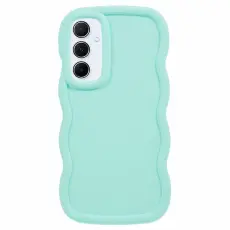  Samsung Galaxy S25 Mobilskal Wavy Ljus Gr&ouml;n - Teknikhallen.se