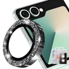 ENKAY ENKAY Samsung Galaxy Z Flip 8 Linsskydd Glitter Svart - Teknikhallen.se