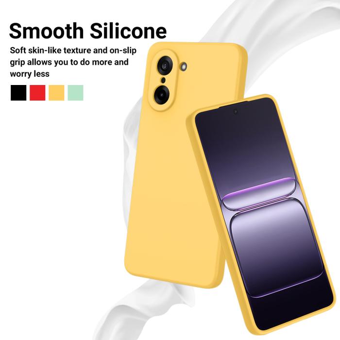 Bild 3,  OnePlus Nord CE5 Skal Liquid Silikon Gul - Teknikhallen.se