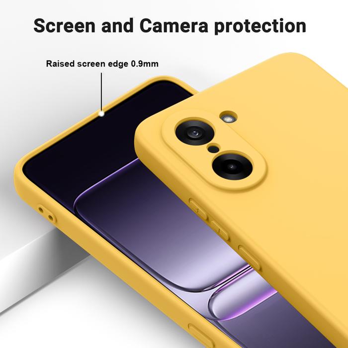 Bild 4,  OnePlus Nord CE5 Skal Liquid Silikon Gul - Teknikhallen.se
