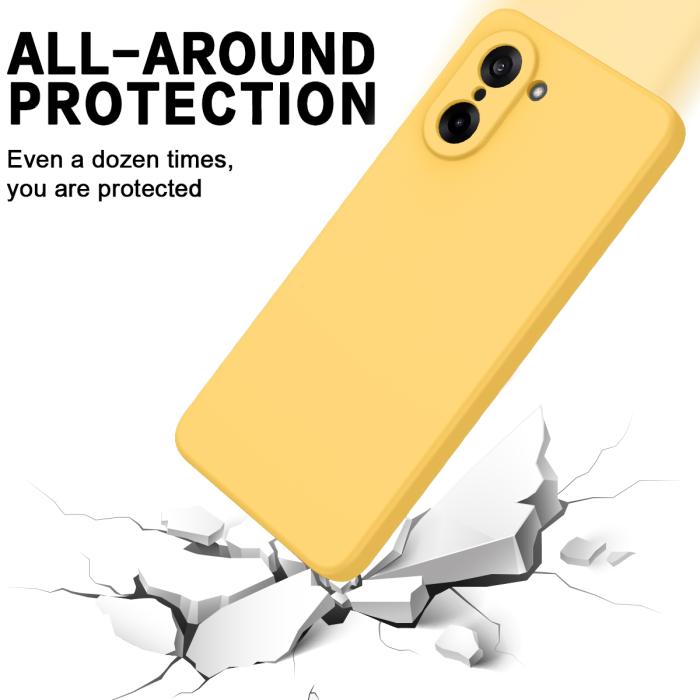 Bild 5,  OnePlus Nord CE5 Skal Liquid Silikon Gul - Teknikhallen.se