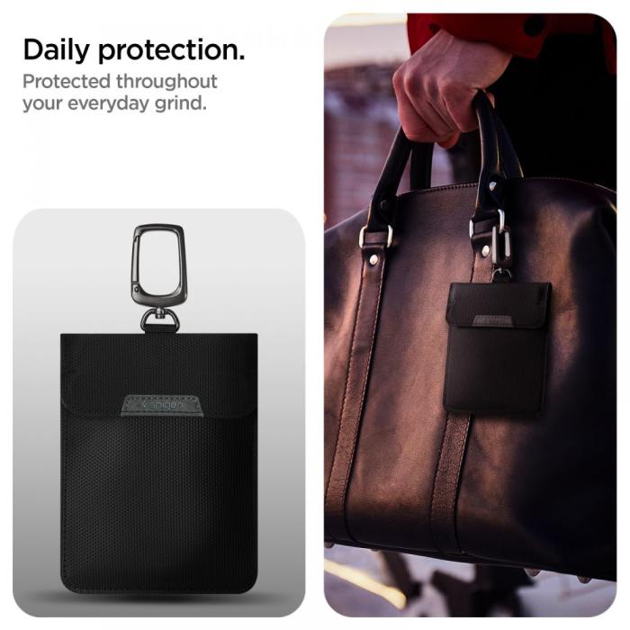 Bild 4, Spigen Spigen RFID Väska För Bilnyckel Svart - Teknikhallen.se