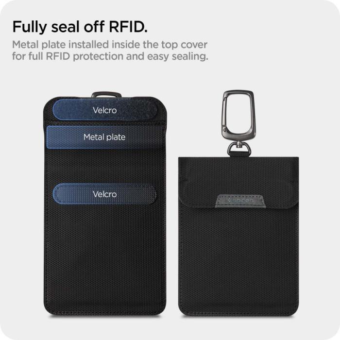 Bild 5, Spigen Spigen RFID Väska För Bilnyckel Svart - Teknikhallen.se
