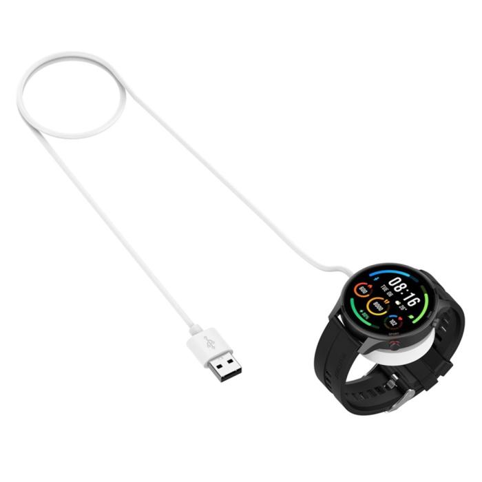 Bild 4,  1m USB Laddningskabel Xiaomi Color 2 / S1 Active / Color Sport Vit - Teknikhallen.se