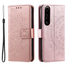  Sony Xperia 1 VI Mandala Läder Fodral Roséguld - Teknikhallen.se