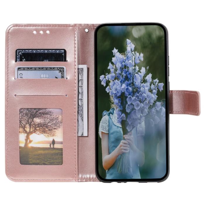 Bild 2,  Sony Xperia 1 VI Mandala Läder Fodral Roséguld - Teknikhallen.se