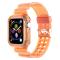  Apple Watch 38/40/41mm Kristall Skal/Armband Orange - Teknikhallen.se