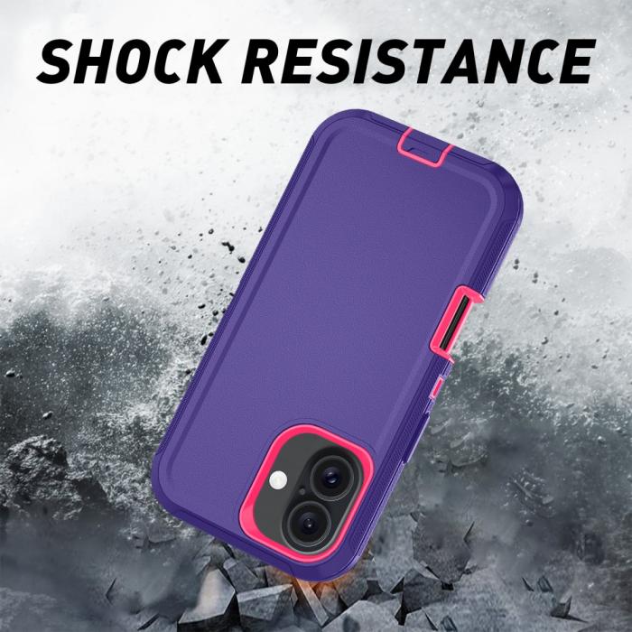 Bild 5,  iPhone 16 Skal Extreme Shockproof Hybrid Lila - Teknikhallen.se