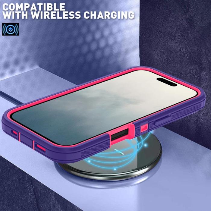 Bild 6,  iPhone 16 Skal Extreme Shockproof Hybrid Lila - Teknikhallen.se