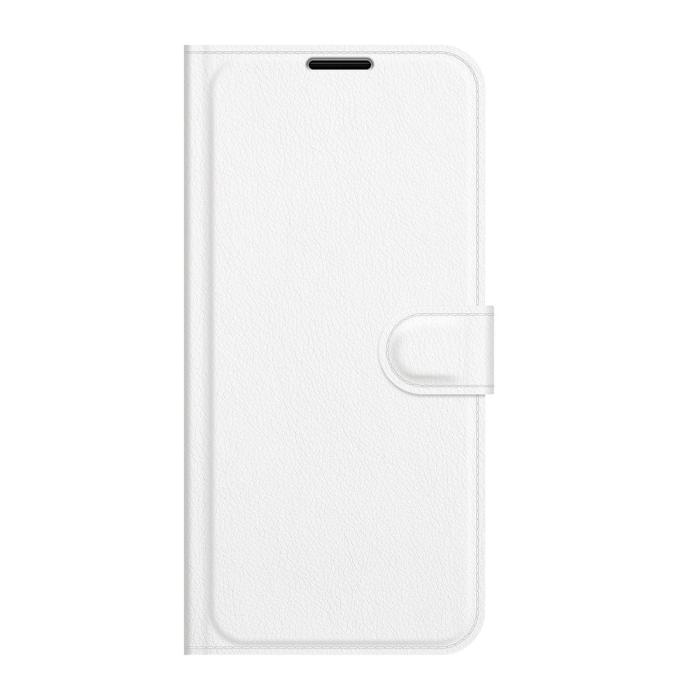 Bild 2,  Samsung Galaxy S22 Plus Fodral Litchi Textur Vit - Teknikhallen.se