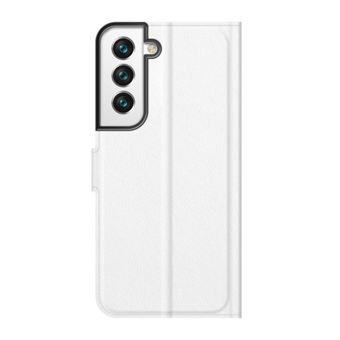 Bild 3,  Samsung Galaxy S22 Plus Fodral Litchi Textur Vit - Teknikhallen.se