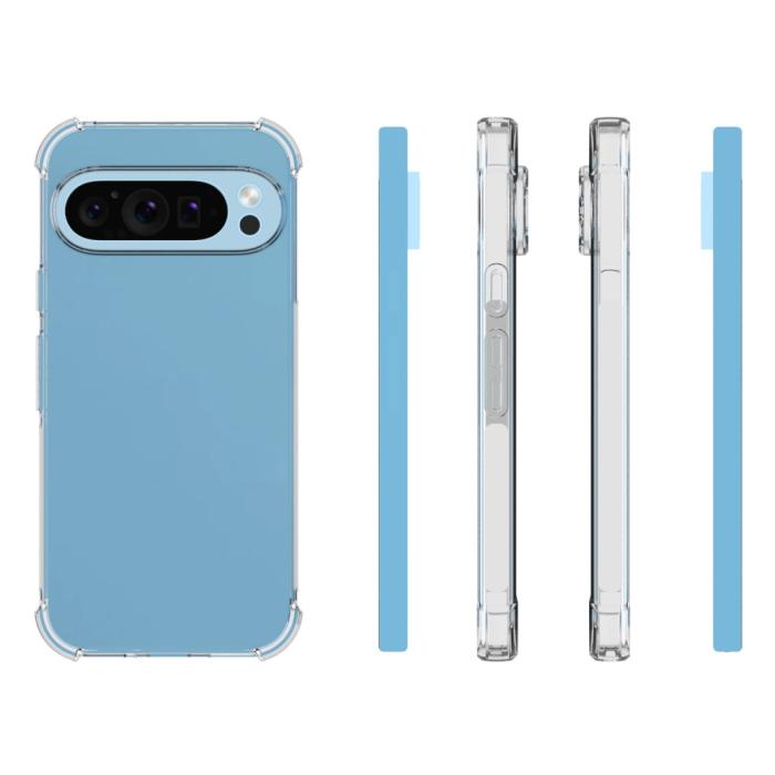 Bild 5,  Google Pixel 9/9 Pro Skal Shockproof TPU Transparent - Teknikhallen.se