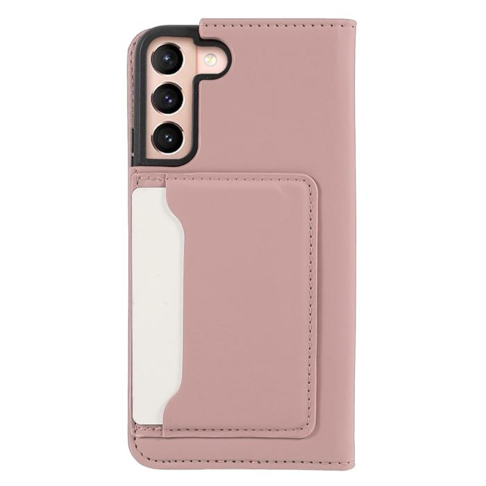Bild 3,  Samsung Galaxy S22 Plus Fodral Flip Med Kortfack Roséguld - Teknikhallen.se