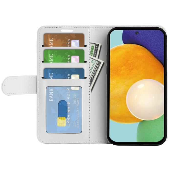 Bild 4,  Samsung Galaxy A13 4G Fodral Klassisk Struktur Vit - Teknikhallen.se