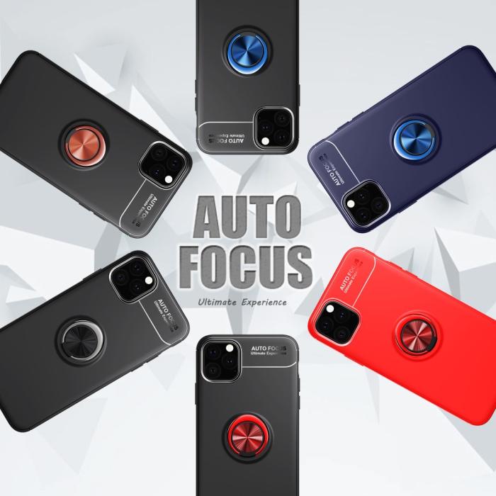 Bild 4,  iPhone 11 Pro Max - Ring Skal - Funkar med magnethållare - Svart/Blå - Teknikhallen.se