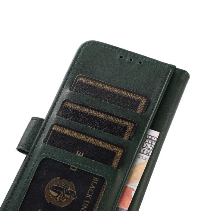 Bild 4,  Motorola Edge 50 Neo Fodral Läder Grön - Teknikhallen.se