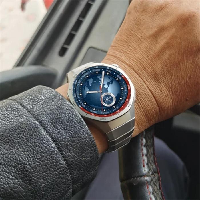 Bild 6,  Huawei Watch GT 6 46 mm Armband Rostfritt Stål Svart - Teknikhallen.se