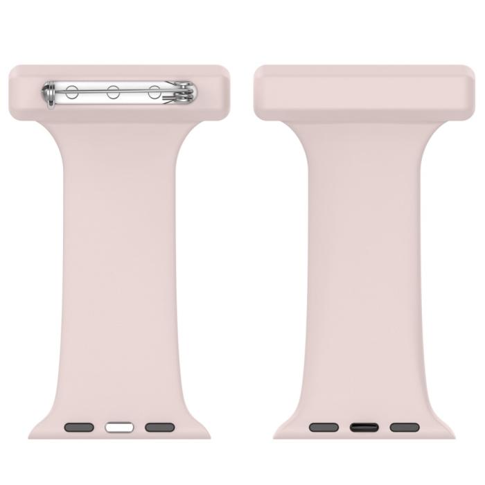 Bild 3,  Apple Watch 42/44/45/46/49 mm Rem Sjuksköterska Ljus Rosa - Teknikhallen.se