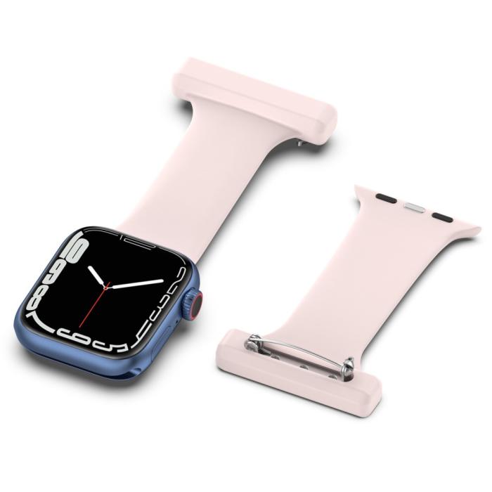 Bild 5,  Apple Watch 42/44/45/46/49 mm Rem Sjuksköterska Ljus Rosa - Teknikhallen.se