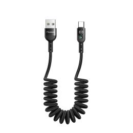 MCDODO Mcdodo 1.8m QC 3.0/4.0 USB-C Flexibel Nylon Kabel Svart - Teknikhallen.se