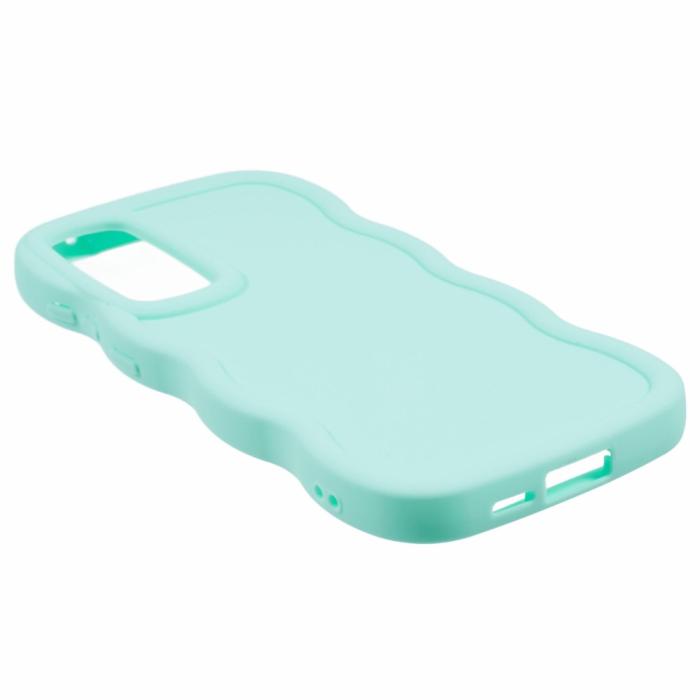 Bild 4,  Samsung Galaxy S25 Mobilskal Wavy Ljus Grön - Teknikhallen.se