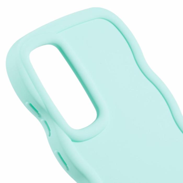 Bild 6,  Samsung Galaxy S25 Mobilskal Wavy Ljus Grön - Teknikhallen.se