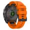 Tech-Protect Tech-Protect Garmin Fenix 5/6/6 Pro/7/8/E 47 mm Armband Silicone Line Orange - Teknikhallen.se