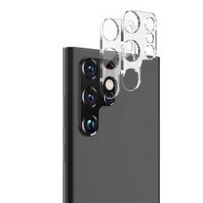  Samsung Galaxy S25 Ultra Linsskydd H&auml;rdat Glas Svart - Teknikhallen.se