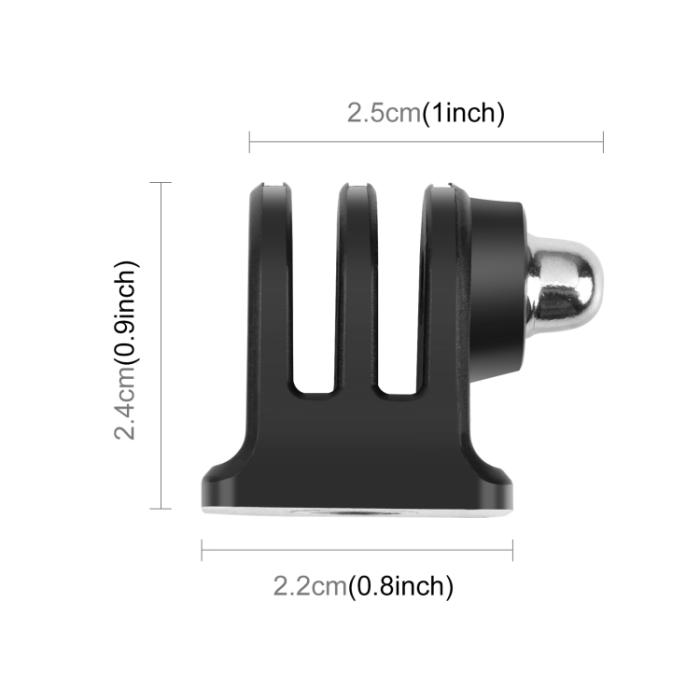 Bild 2, PULUZ PULUZ Tripod Adapter GoPro/DJI/Insta360 Actionkameror Svart - Teknikhallen.se