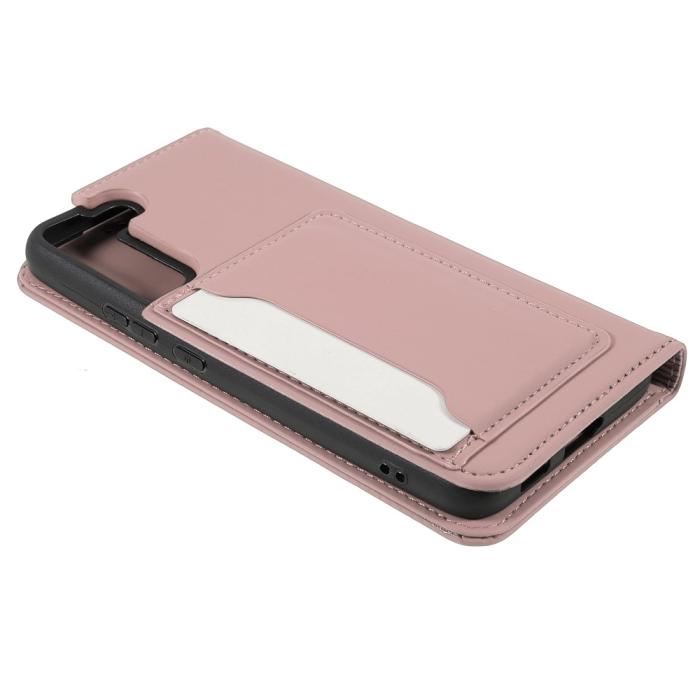 Bild 5,  Samsung Galaxy S22 Plus Fodral Flip Med Kortfack Roséguld - Teknikhallen.se