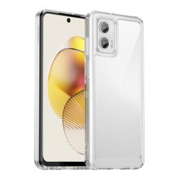  Motorola Moto G73 5G Skal Robust Hybrid Transparent - Teknikhallen.se