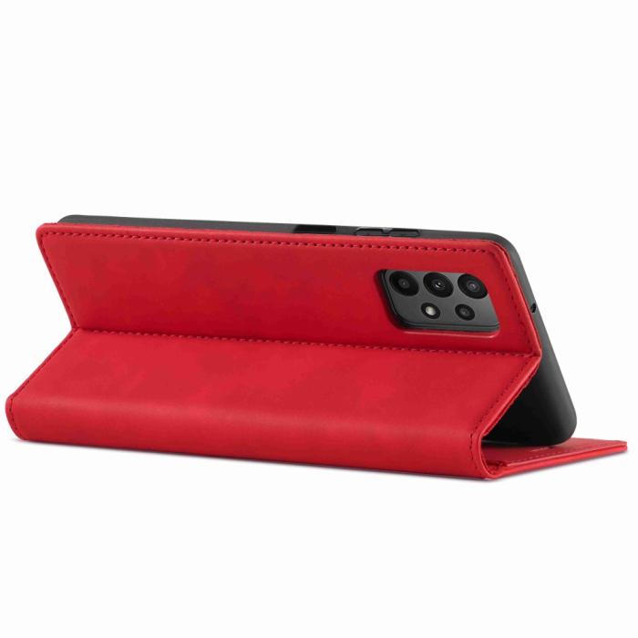 Bild 2, LC.IMEEKE LC.IMEEKE Samsung Galaxy A23 5G Fodral Flip Läder Röd - Teknikhallen.se