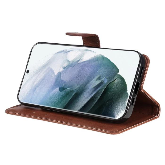 Bild 3,  Samsung Galaxy S23 Ultra Fodral Solid Läder Brun - Teknikhallen.se