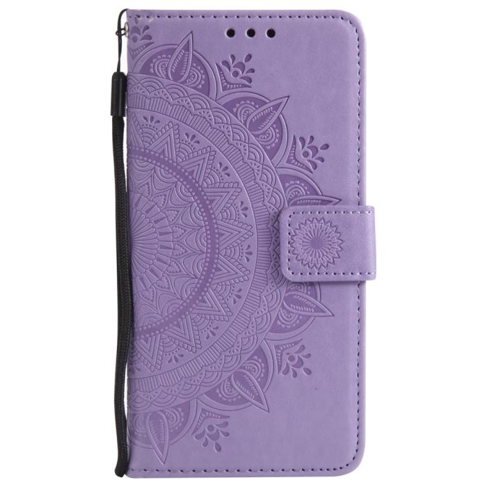 Bild 2,  iPhone 6/6S Plus - Mandala Läder Fodral - Lila - Teknikhallen.se