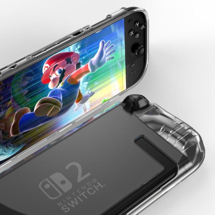 Bild 2, Tech-Protect Tech-Protect Nintendo Switch 2 Skal FlexAir Transparent - Teknikhallen.se
