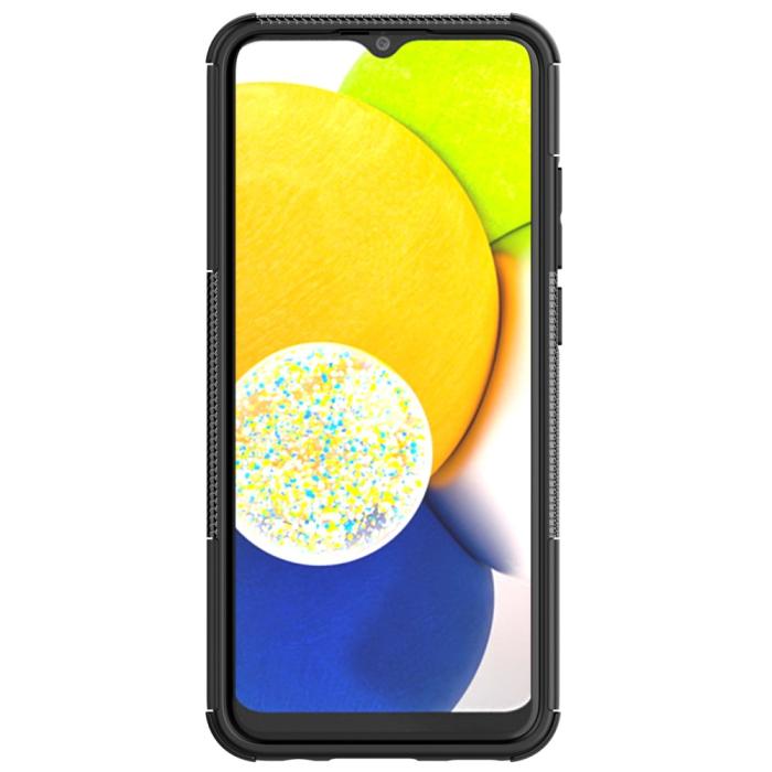 Bild 2,  Samsung Galaxy A03 Skal Stöttåligt med Stöd Svart - Teknikhallen.se