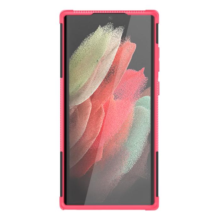 Bild 4,  Samsung Galaxy S22 Ultra Skal Ultimata Stöttåligt med Stöd Rosa - Teknikhallen.se