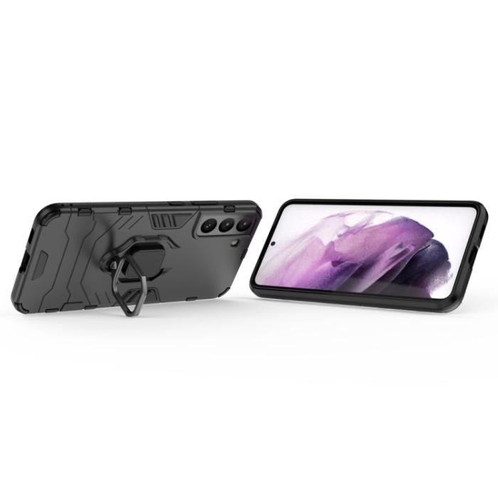 Bild 4,  Samsung Galaxy S22 Skal Hybrid Ring Armor Svart - Teknikhallen.se