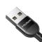 MCDODO Mcdodo 1.8m QC 3.0/4.0 USB-C Flexibel Nylon Kabel Svart - Teknikhallen.se