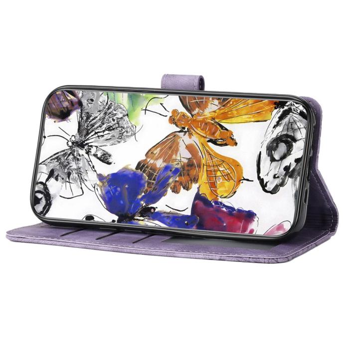 Bild 3,  Samsung Galaxy A16 / A26 5G Fodral Fjärilar Lila - Teknikhallen.se