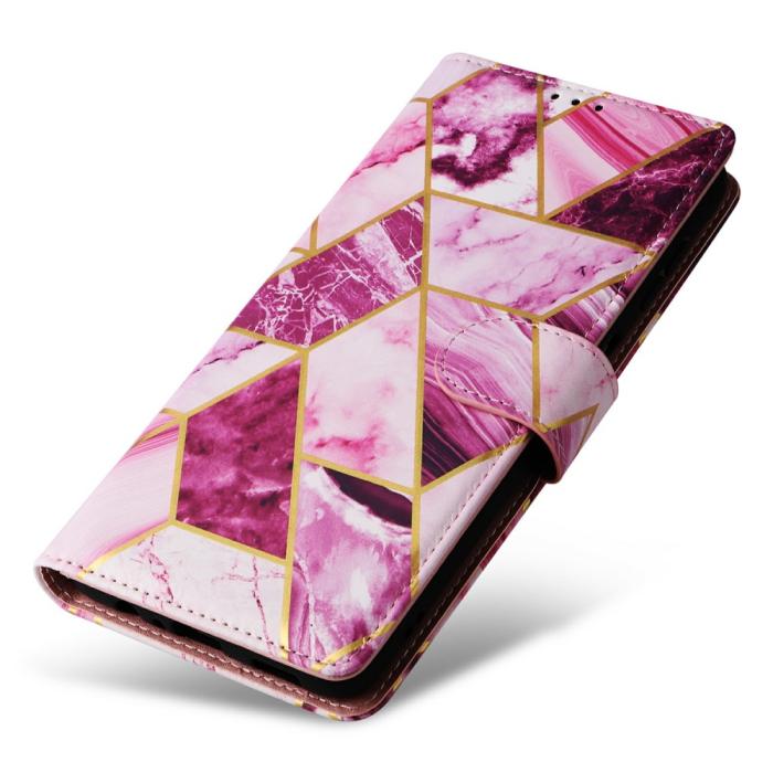 Bild 5,  Samsung Galaxy S25 Fodral Läder Marmor Lila - Teknikhallen.se