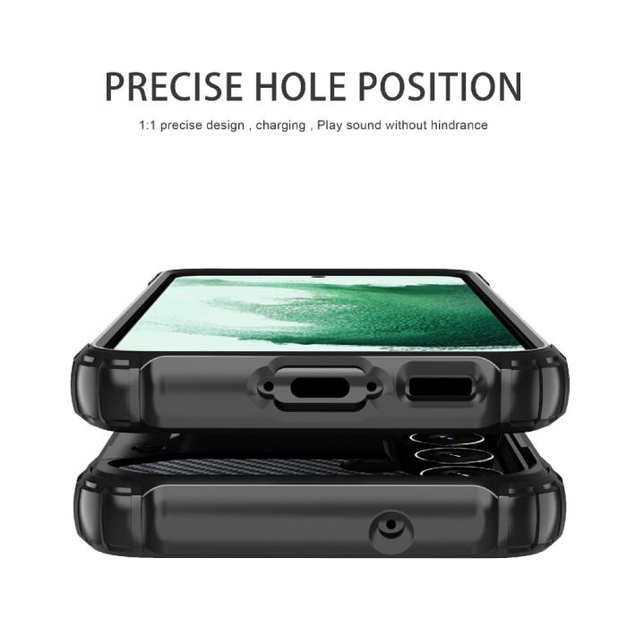 Bild 6,  Samsung Galaxy S23 Plus Skal Shockproof Hybrid Armor Silver - Teknikhallen.se