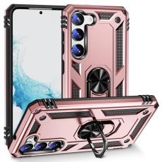  Samsung Galaxy S23 Skal Shockproof Ring Hybrid Ros&eacute;guld - Teknikhallen.se