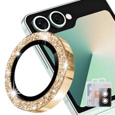 ENKAY ENKAY Samsung Galaxy Z Flip 8 Linsskydd Glitter Guld - Teknikhallen.se