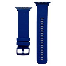  Apple Watch 42/44/45/46/49 mm Armband Silikon Bl&aring; - Teknikhallen.se